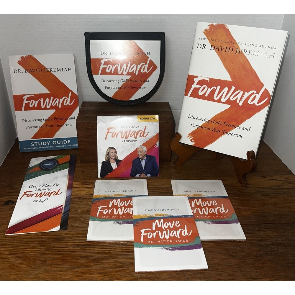David Jeremiah FORWARD 10 CDs + HC Book + Study Guide +‎ DVD +  Sealed Card Sets